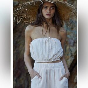 NWT By Together Just Beachy Linen Cotton Cream Set